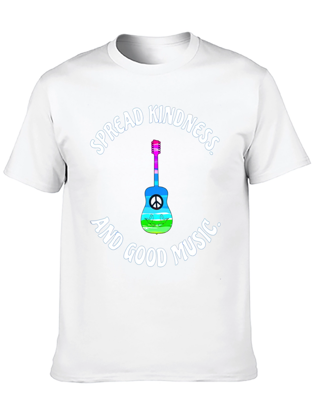 Spread Kindness Music Tee - Black Cotton T-Shirt