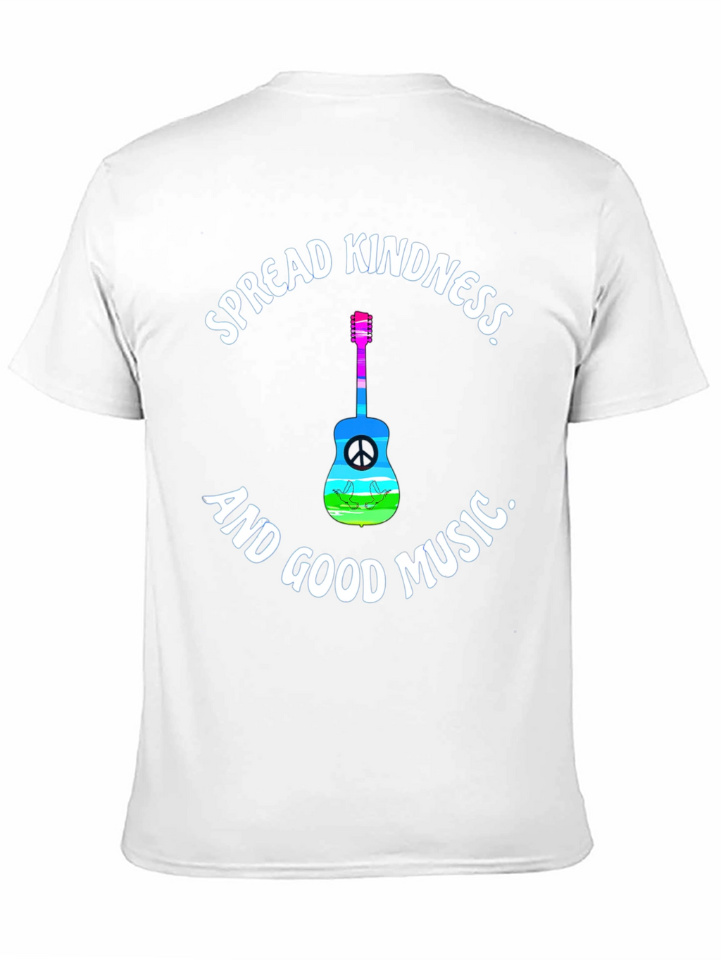 Spread Kindness Music Tee - Black Cotton T-Shirt