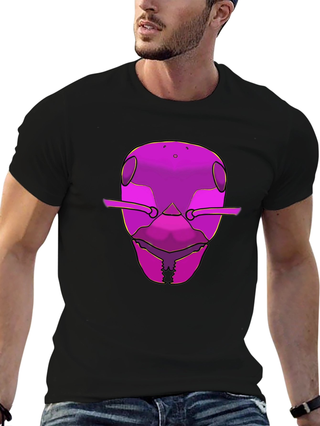 Bold Graphic Tee - Ant Head Design