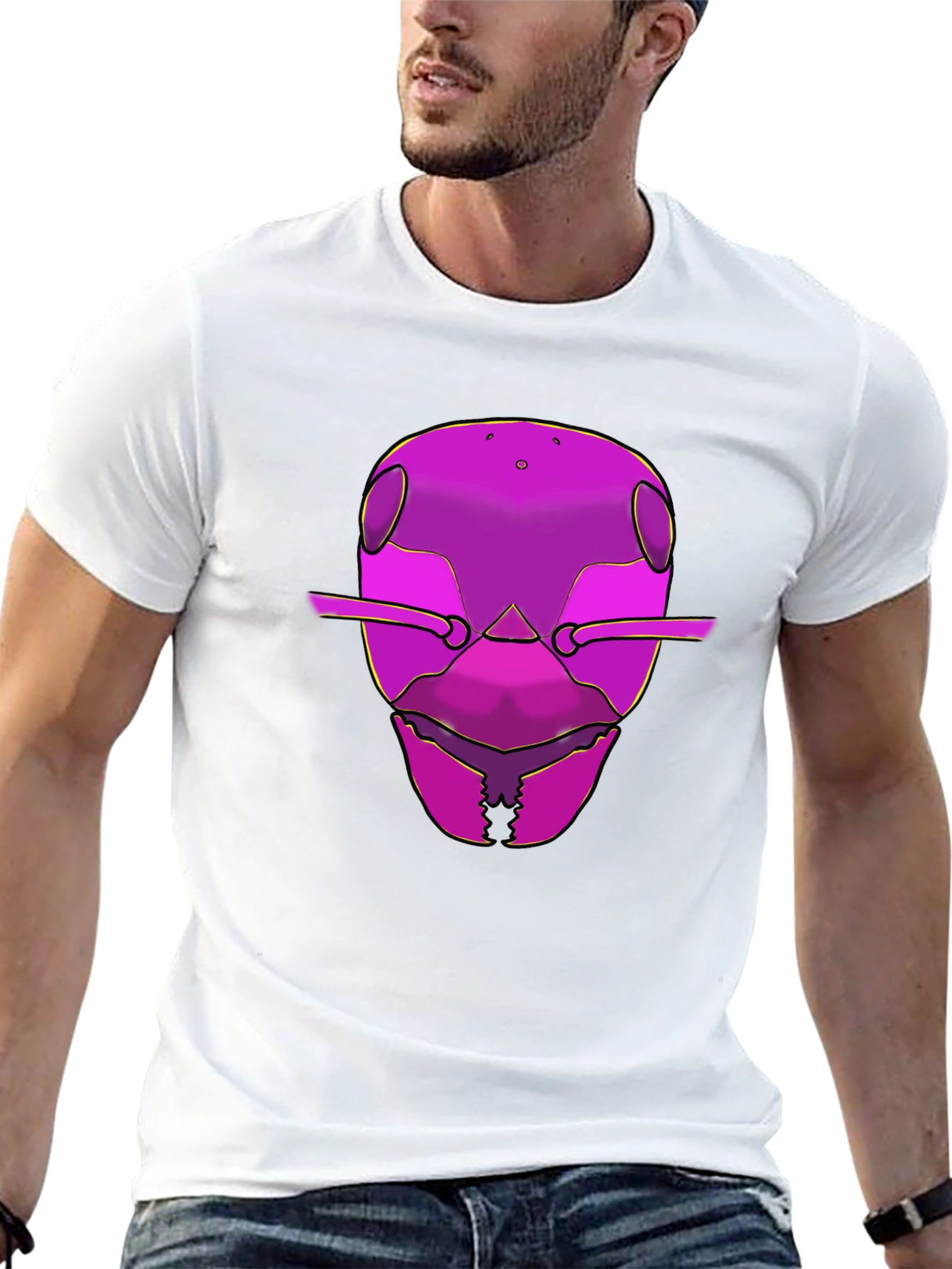 Bold Graphic Tee - Ant Head Design