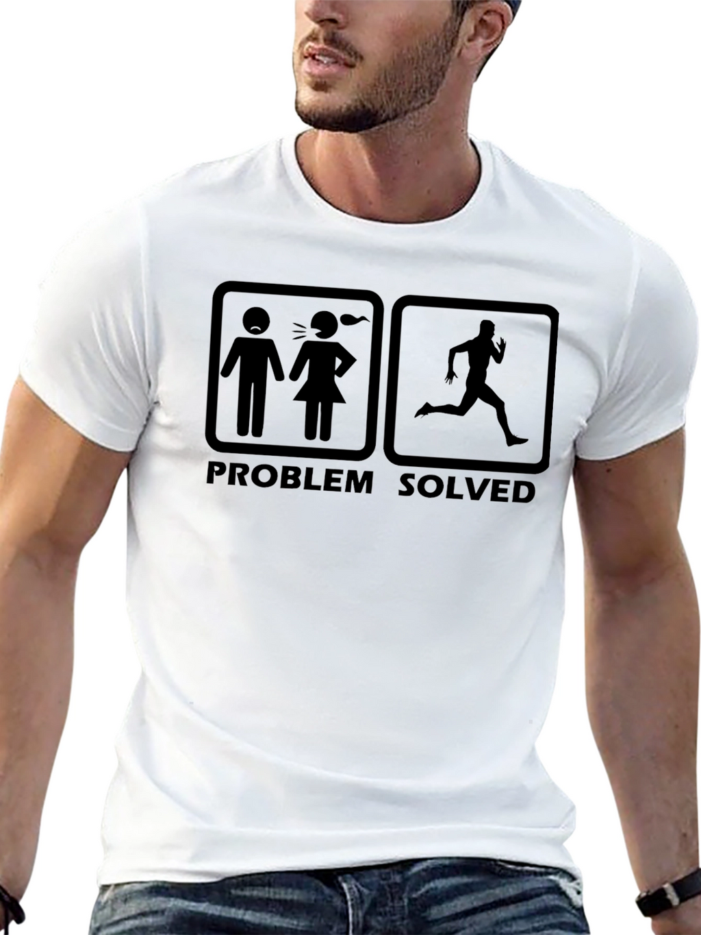 Problem Solved Funny Graphic T-Shirt