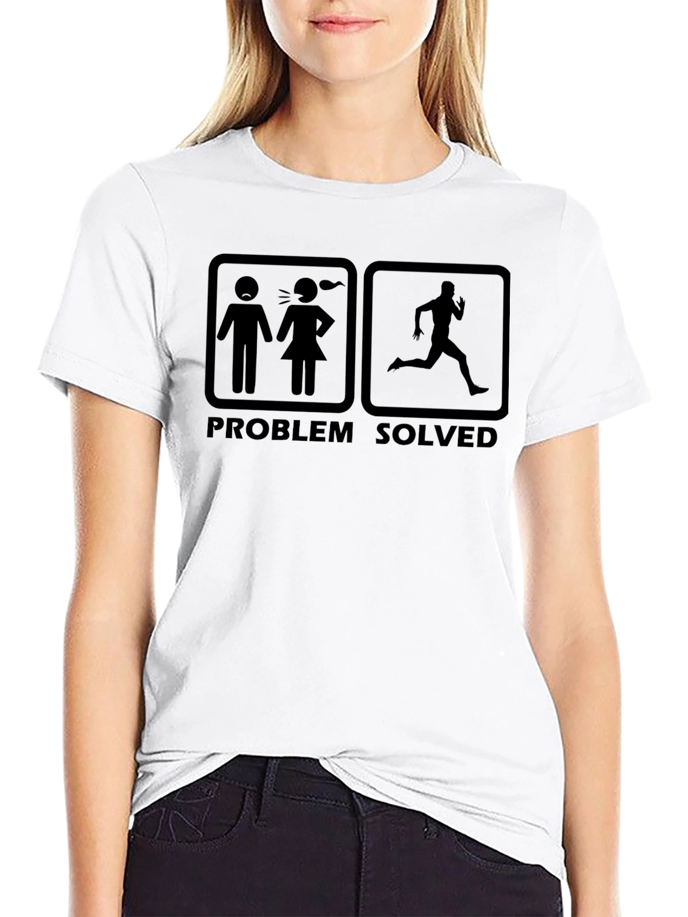 Problem Solved Funny Graphic T-Shirt