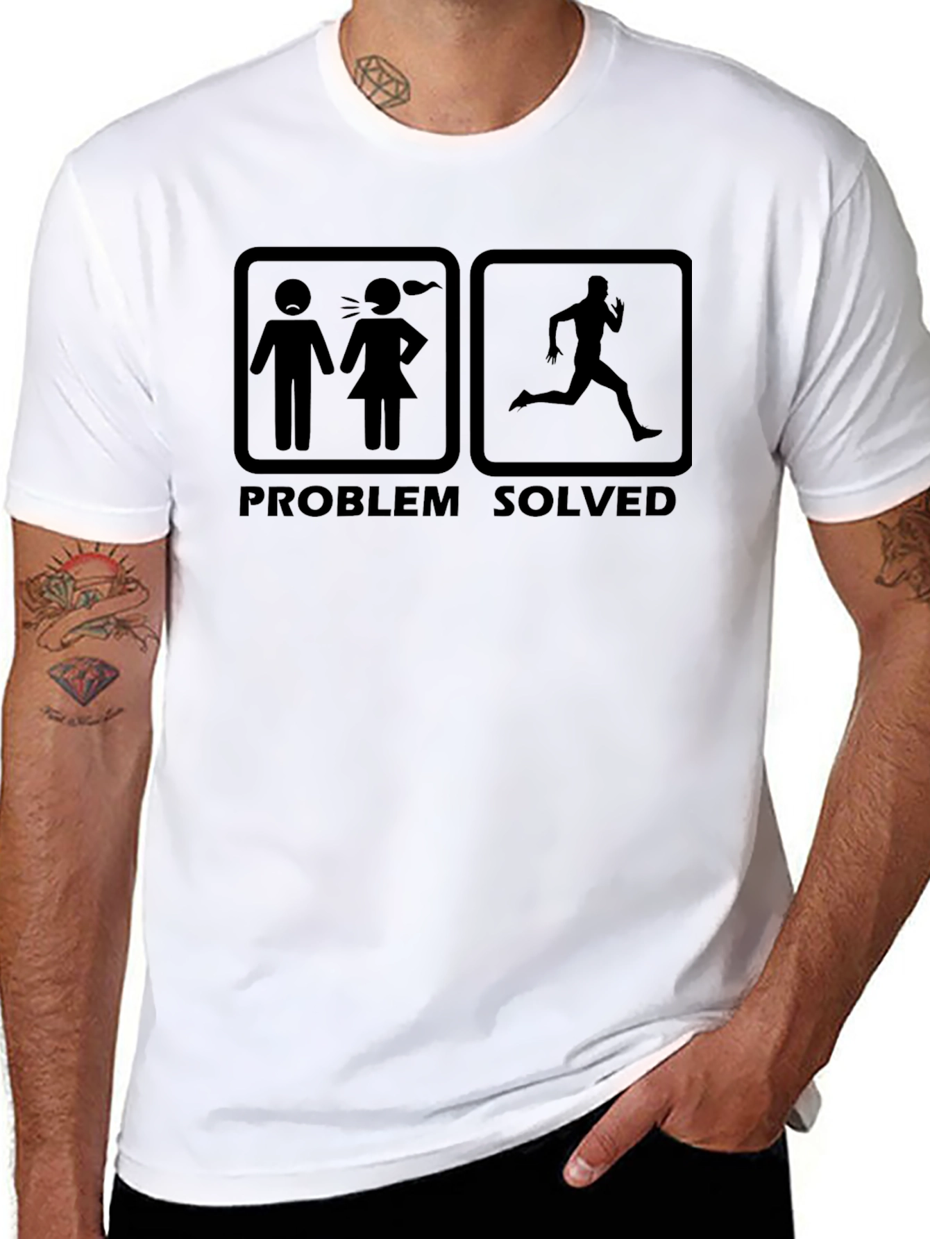 Problem Solved Funny Graphic T-Shirt