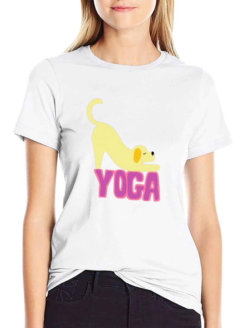 Yoga Dog Black T-Shirt
