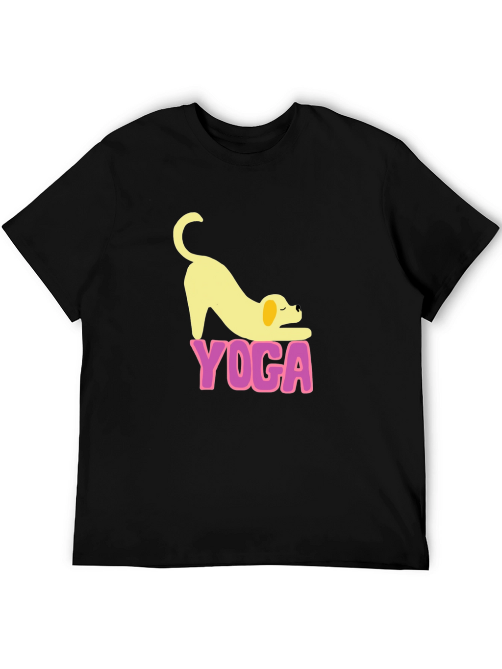 Yoga Dog Black T-Shirt