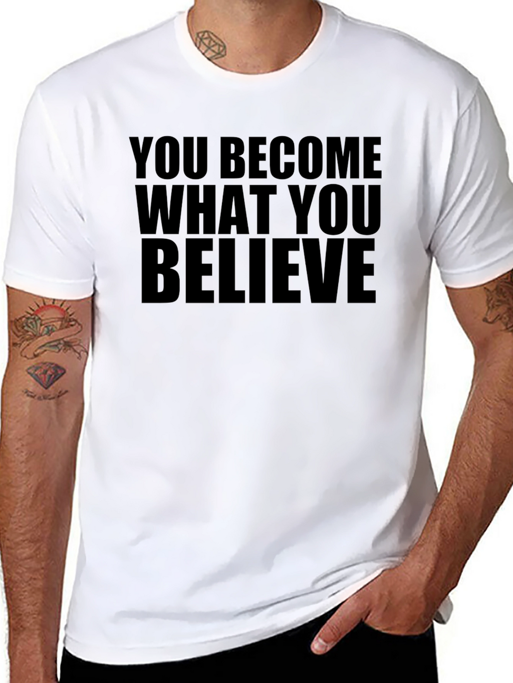 Motivational Quote Black T-Shirt