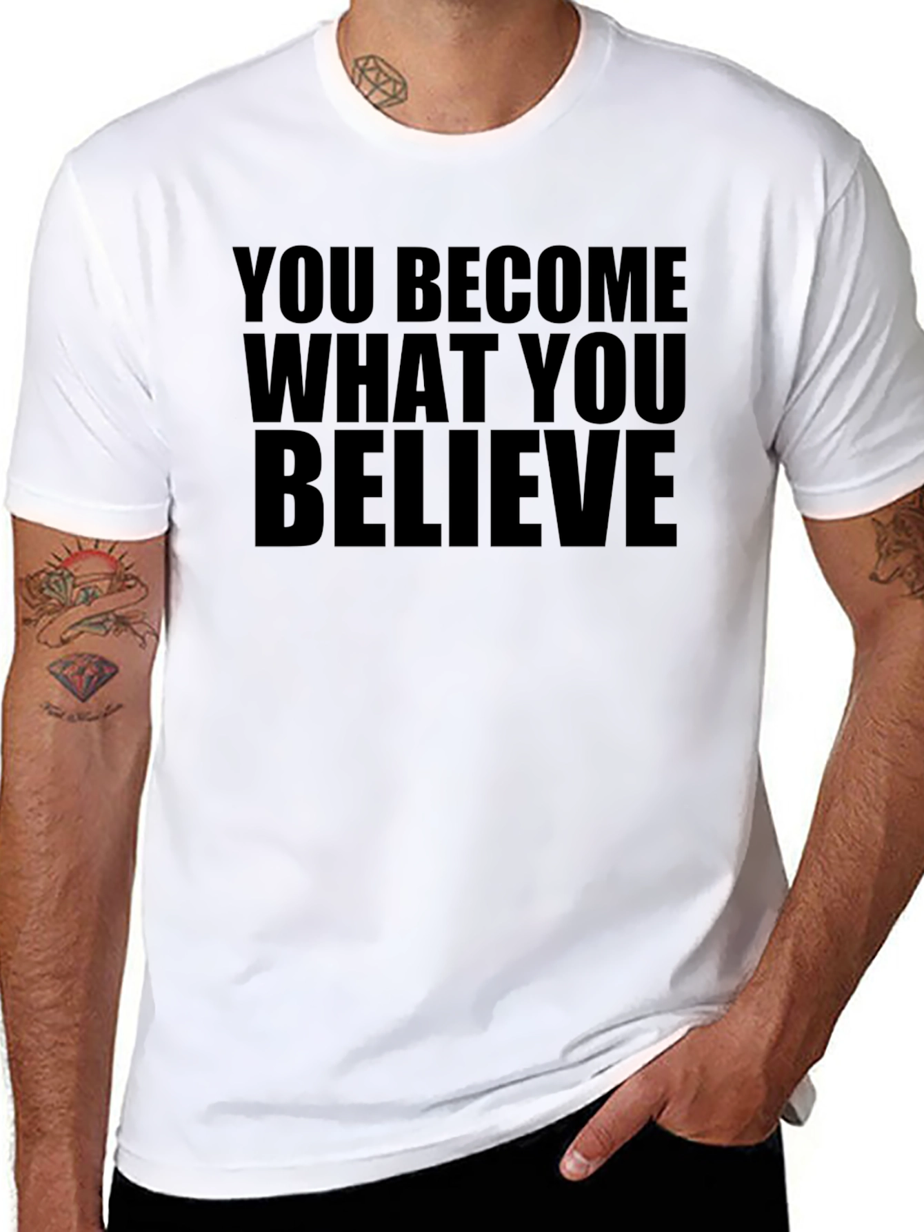 Motivational Quote Black T-Shirt