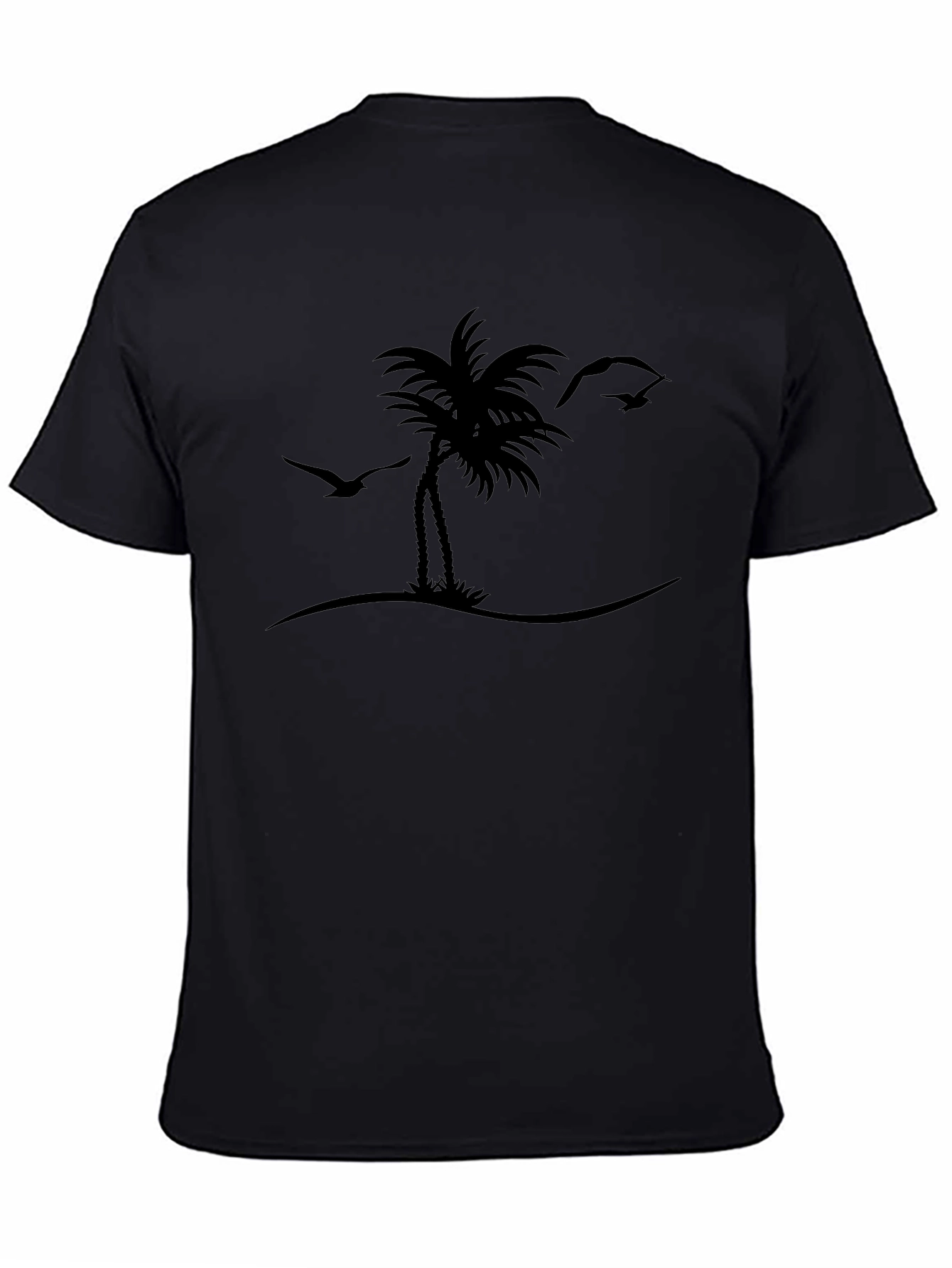 Island Life Tee - Black Palm Tree Graphic T-Shirt