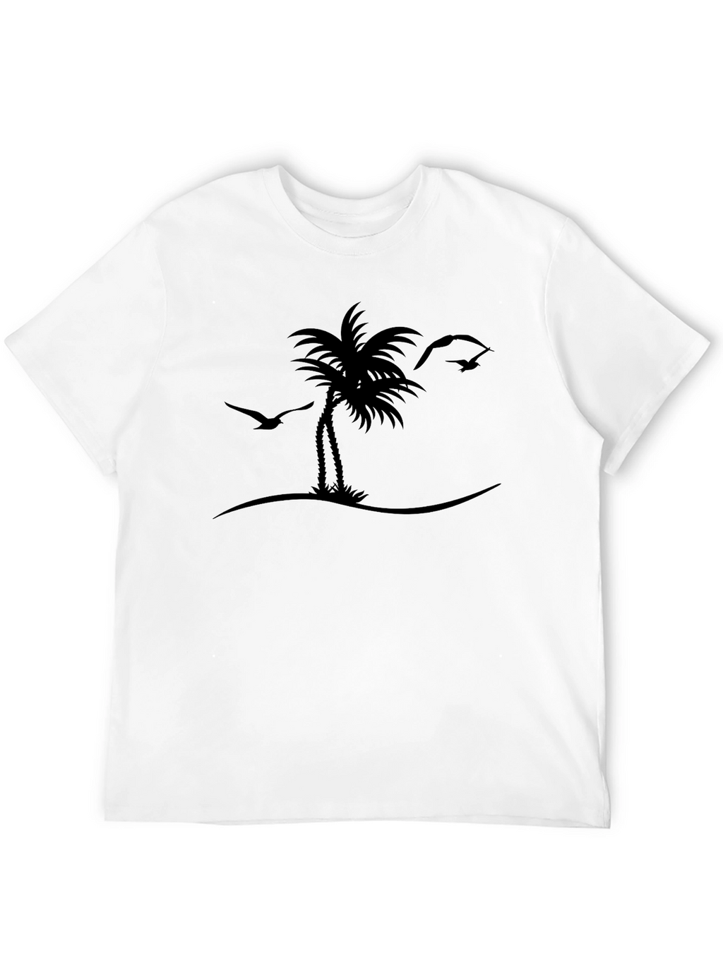 Island Life Tee - Black Palm Tree Graphic T-Shirt
