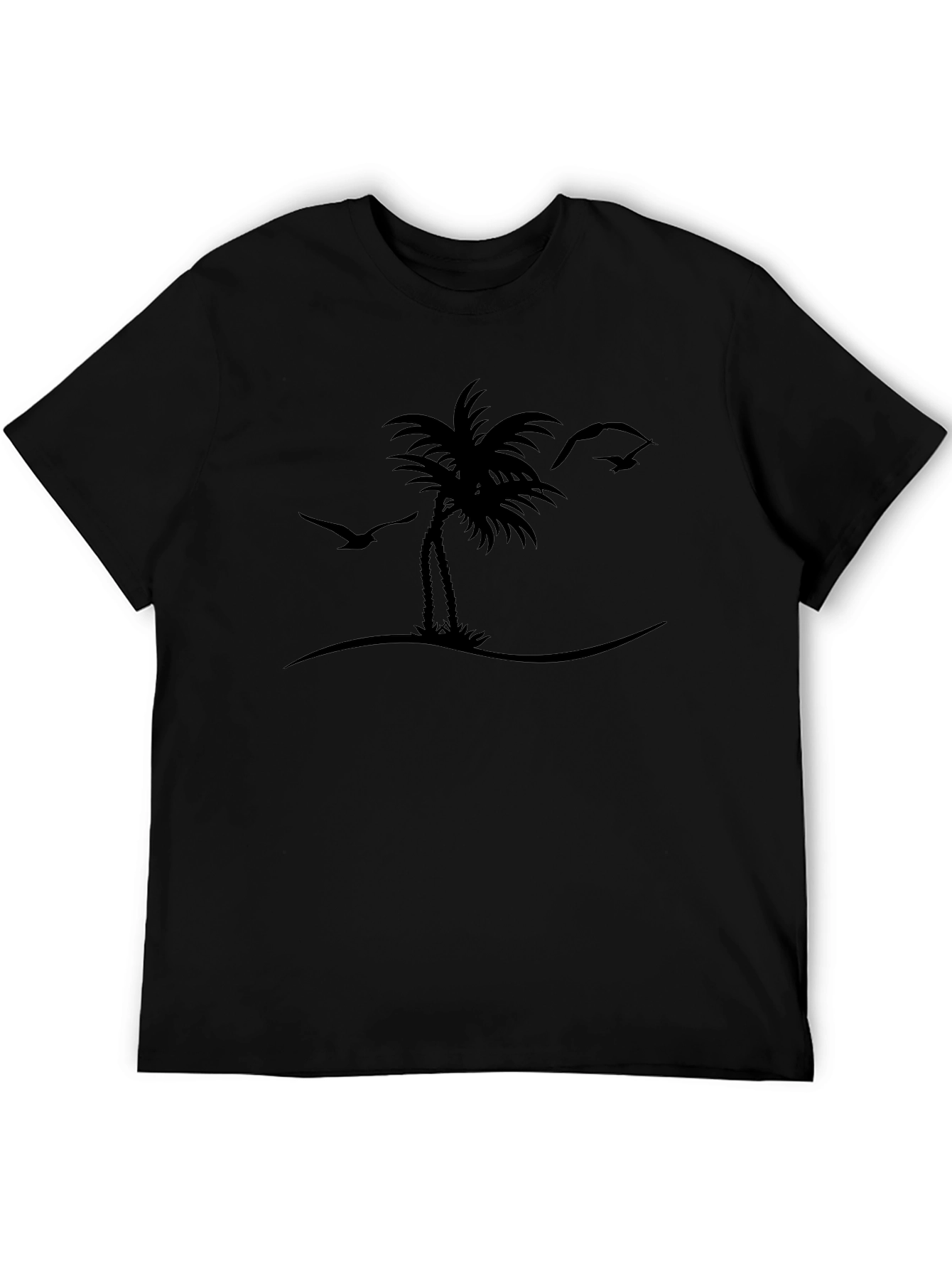 Island Life Tee - Black Palm Tree Graphic T-Shirt