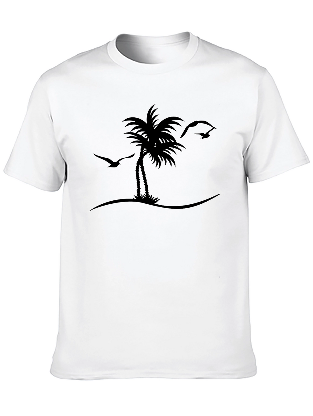 Island Life Tee - Black Palm Tree Graphic T-Shirt