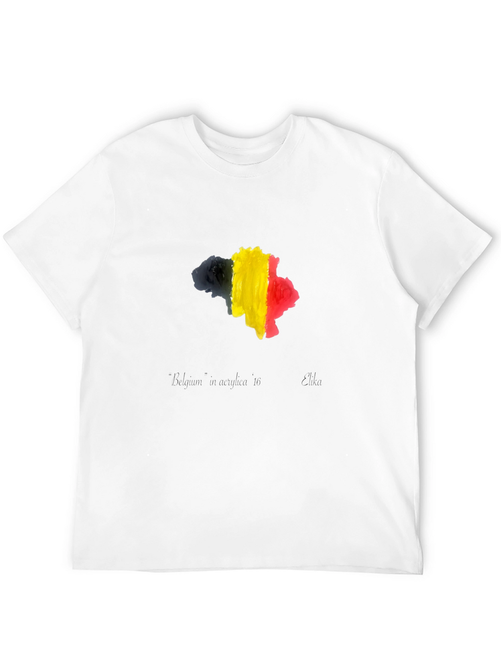 Belgium Flag Map T-Shirt