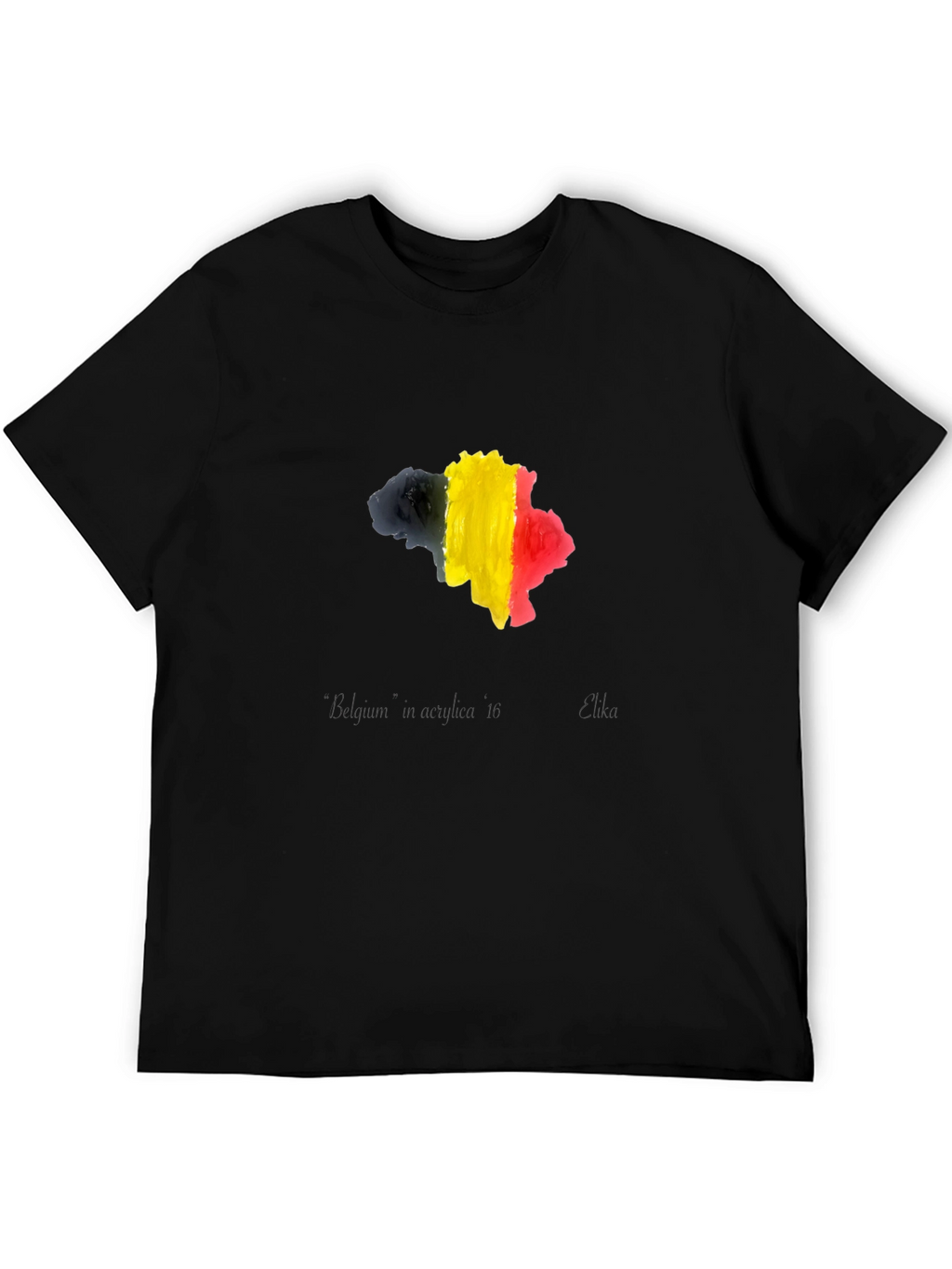 Belgium Flag Map T-Shirt