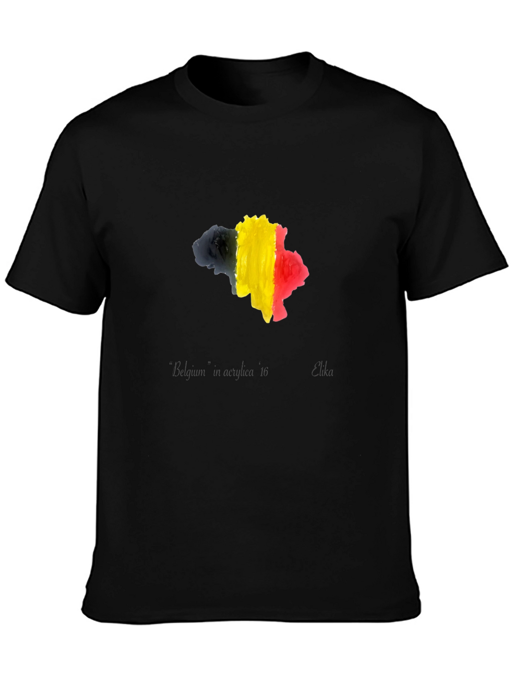 Belgium Flag Map T-Shirt
