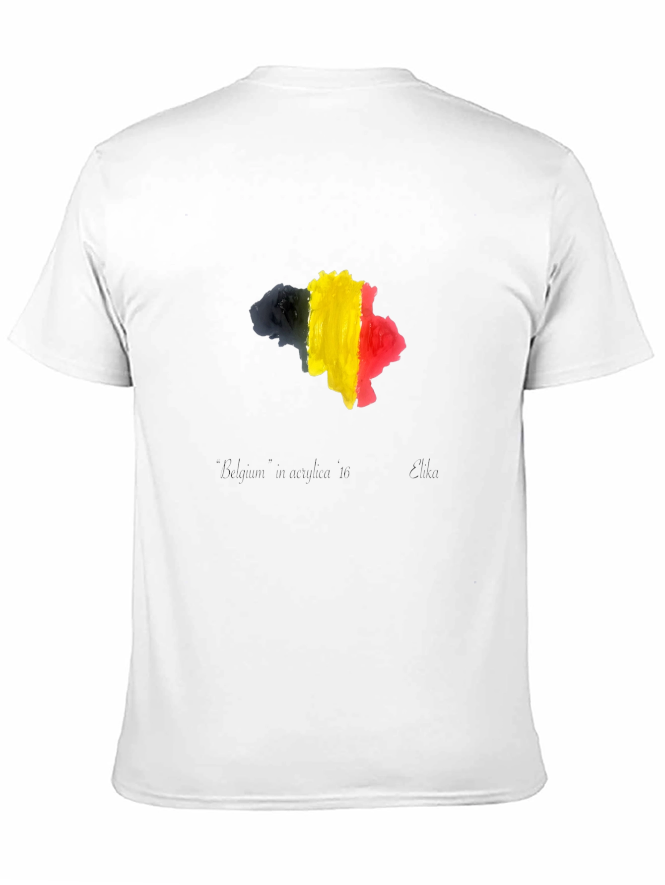Belgium Flag Map T-Shirt