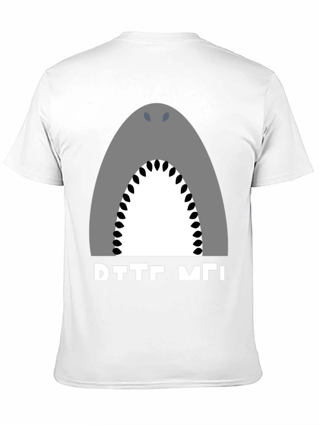 Shark Graphic Tee - Black Cotton T-Shirt
