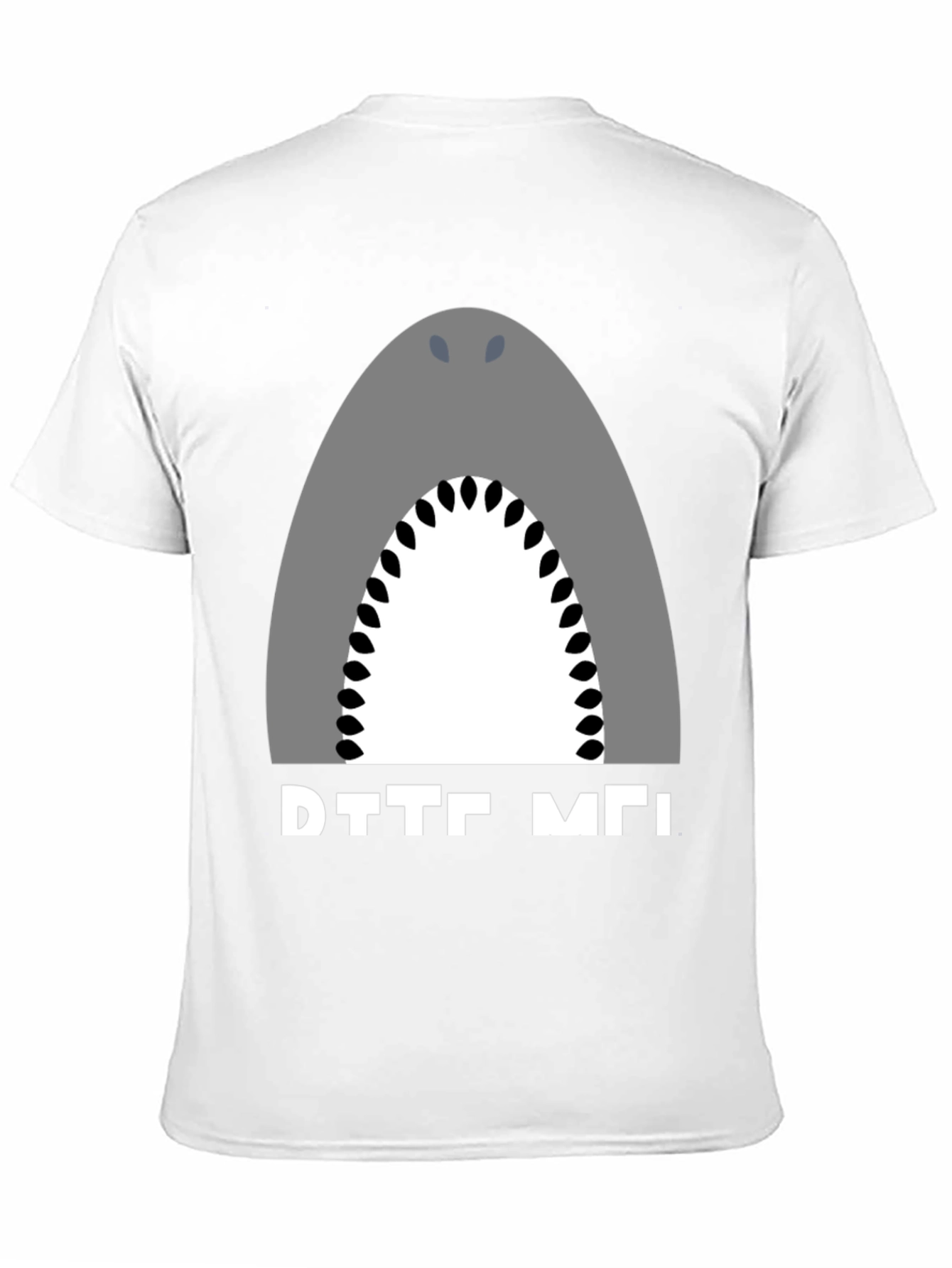 Shark Graphic Tee - Black Cotton T-Shirt