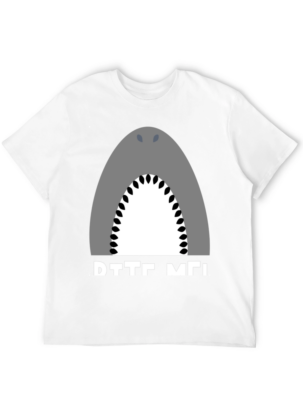 Shark Graphic Tee - Black Cotton T-Shirt