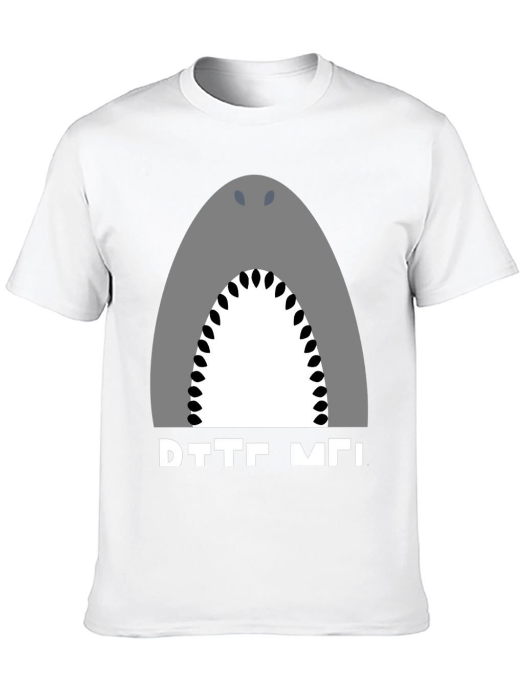 Shark Graphic Tee - Black Cotton T-Shirt