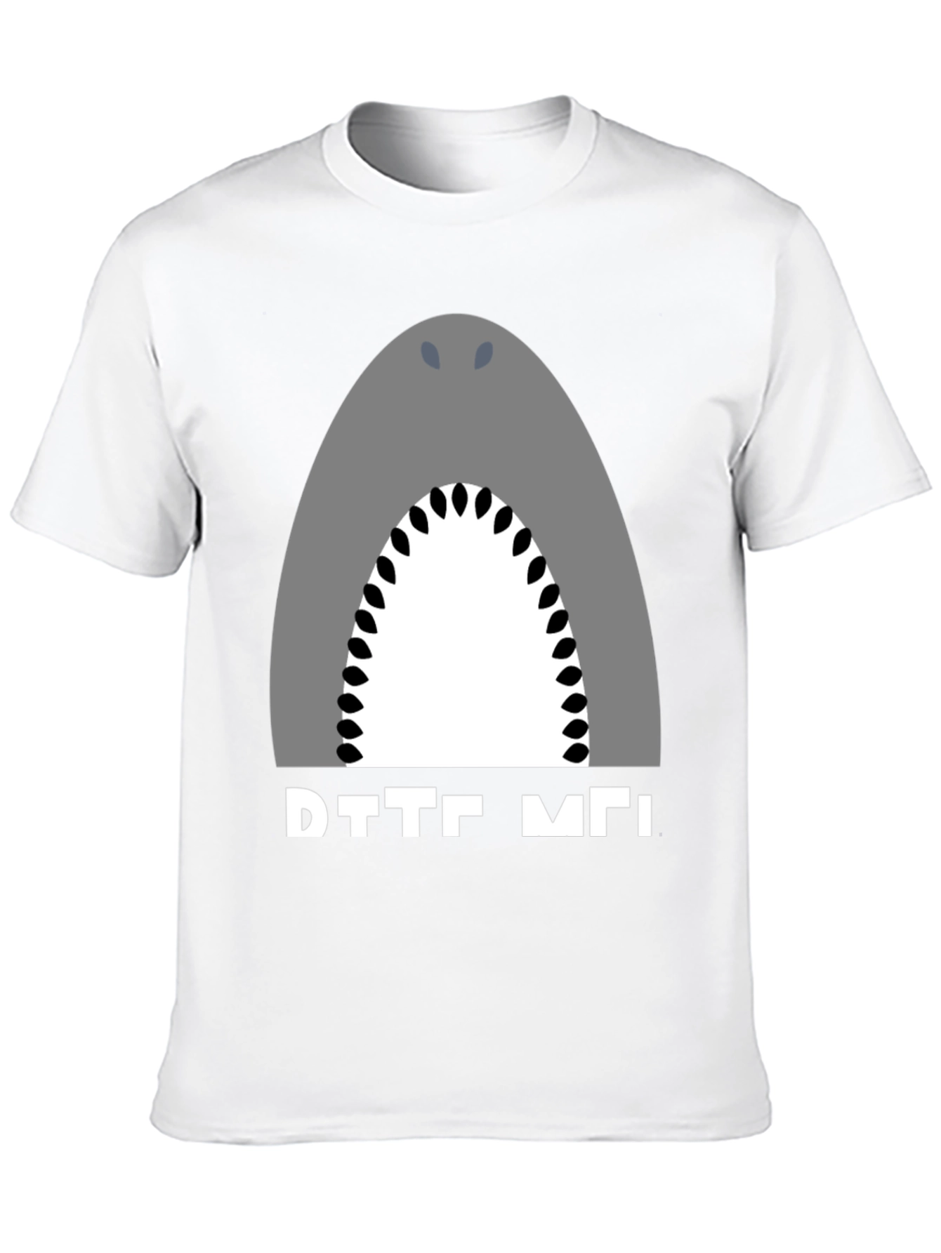 Shark Graphic Tee - Black Cotton T-Shirt