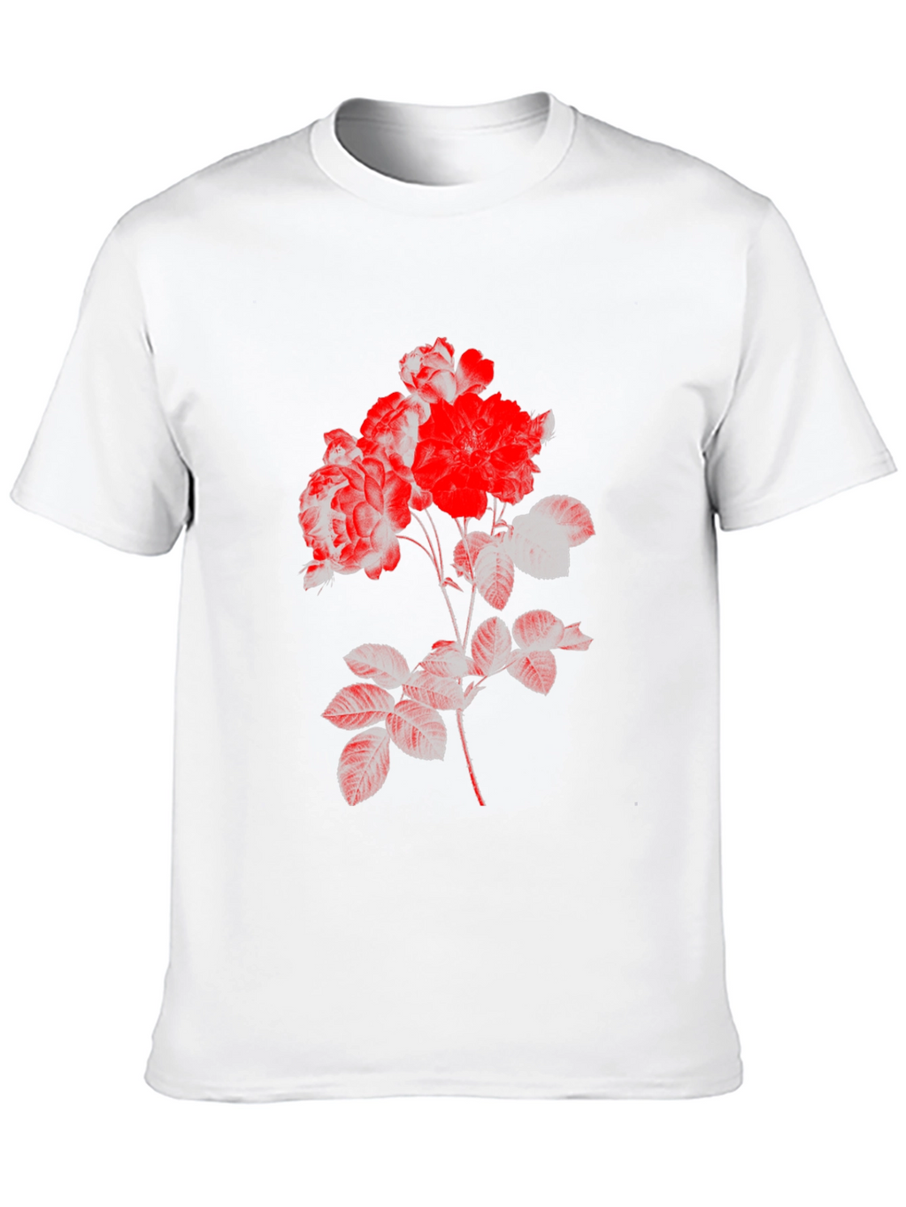 Black Floral Print Tee
