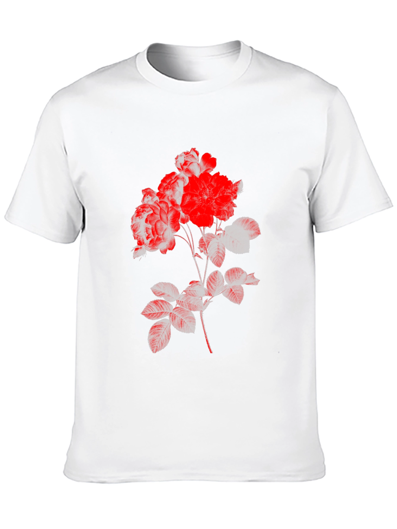 Black Floral Print Tee