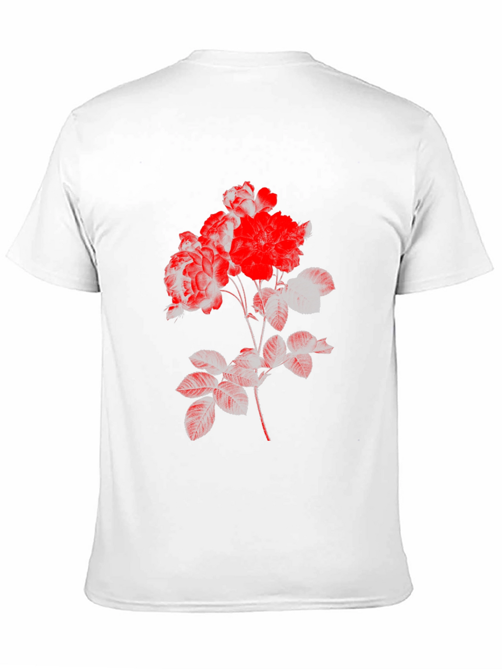 Black Floral Print Tee