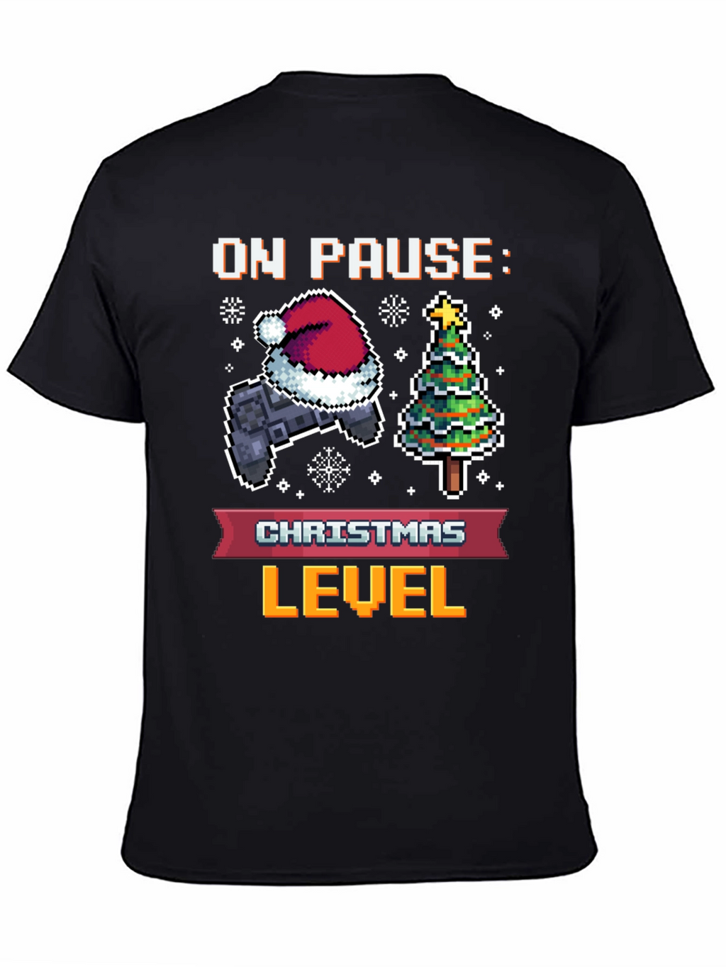 On Pause: Christmas Level Gamer Tee