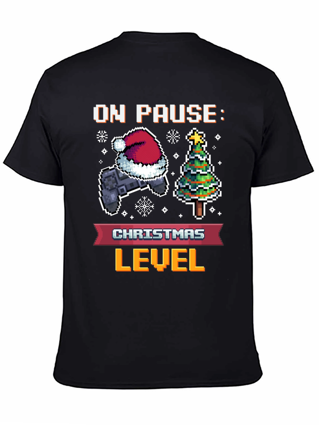 On Pause: Christmas Level Gamer Tee
