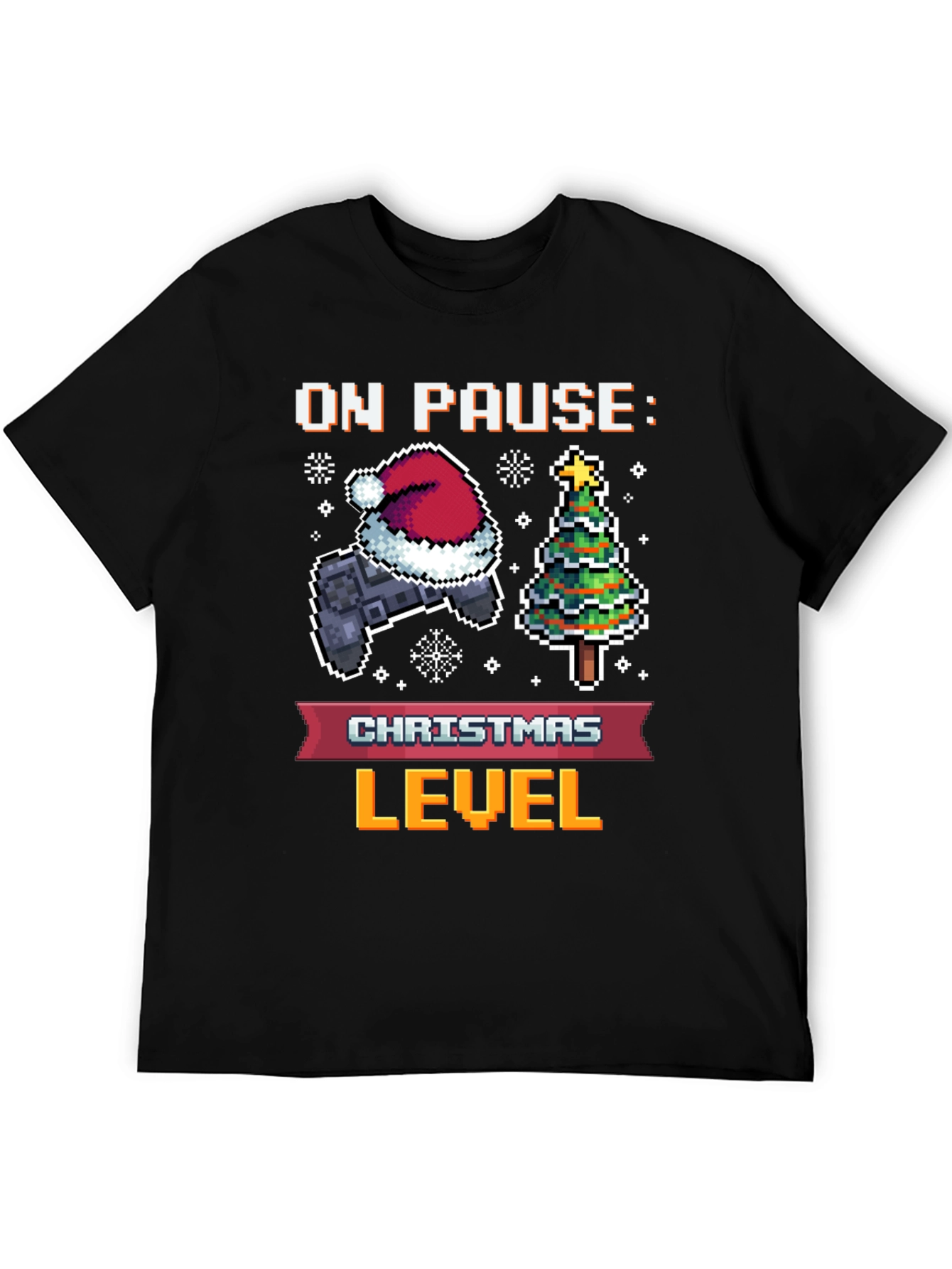 On Pause: Christmas Level Gamer Tee