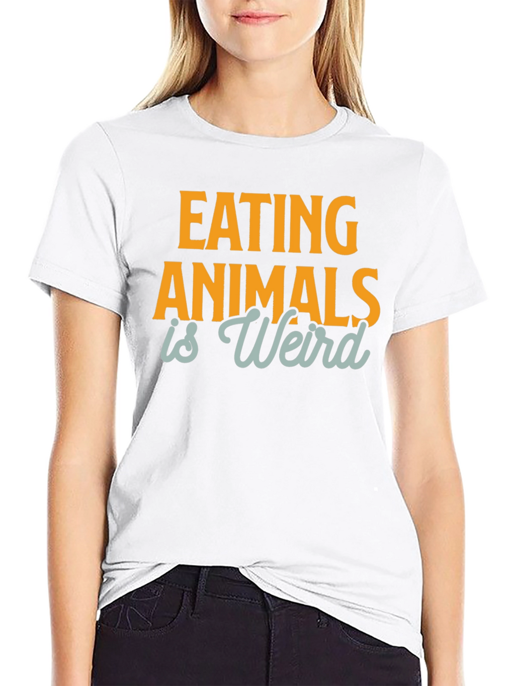 Eating Animals is Weird T-Shirt - Vegan Graphic Tee