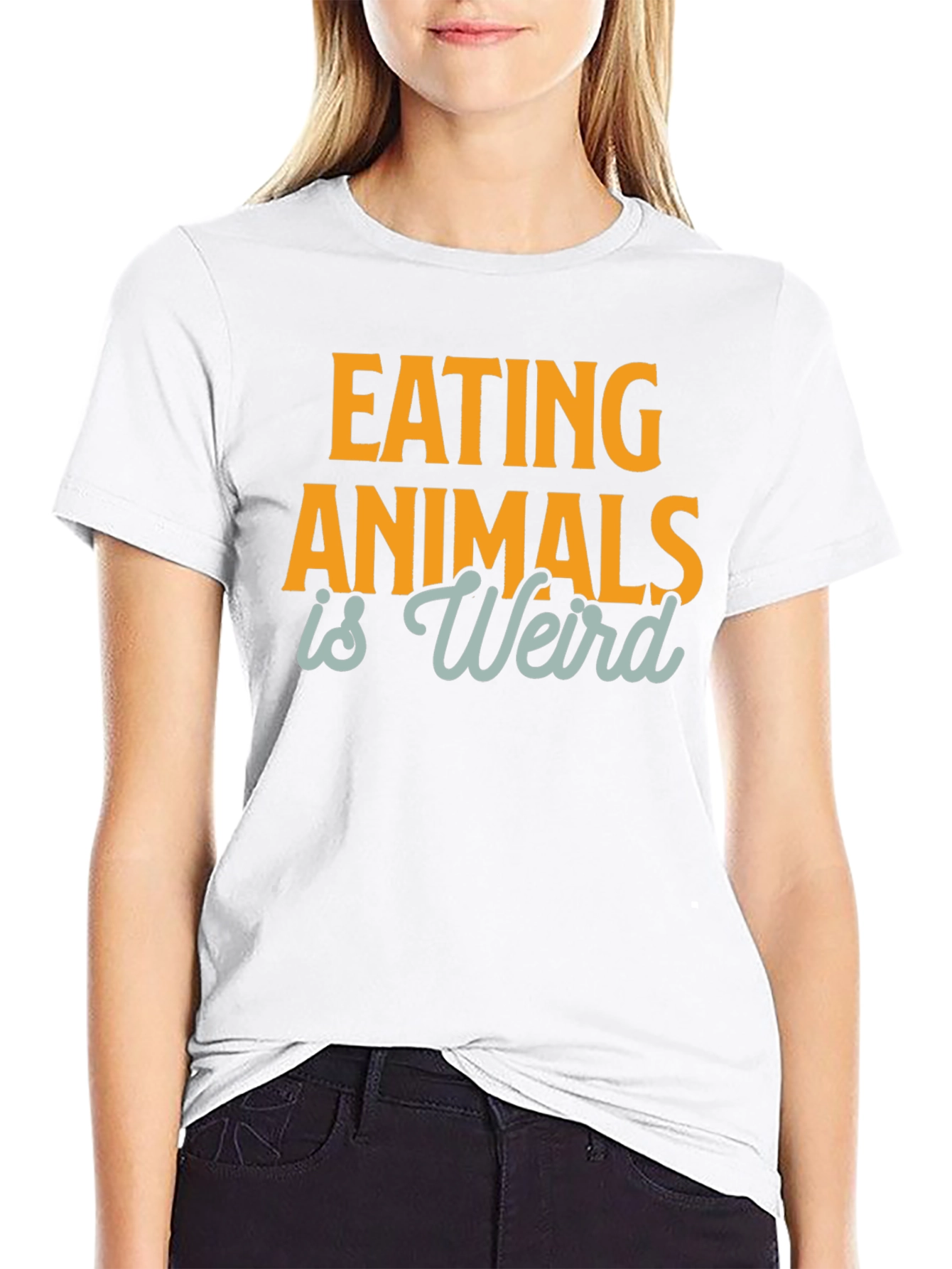 Eating Animals is Weird T-Shirt - Vegan Graphic Tee