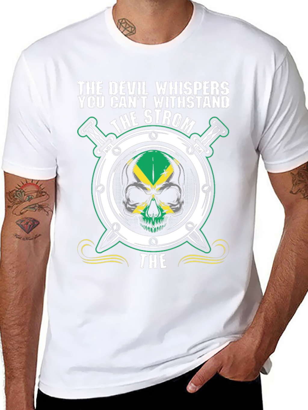 Devil Whispers the Strom Graphic T-Shirt