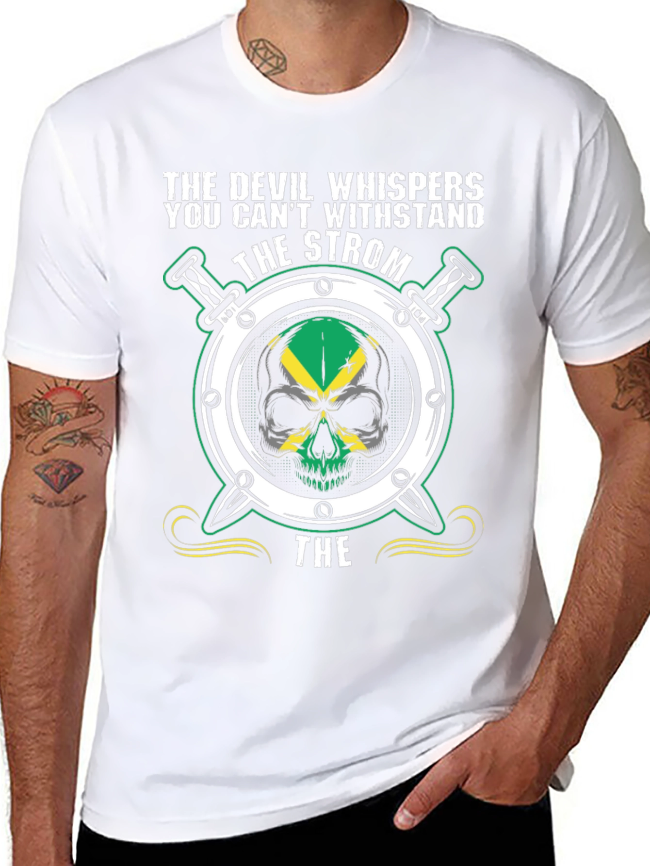 Devil Whispers the Strom Graphic T-Shirt