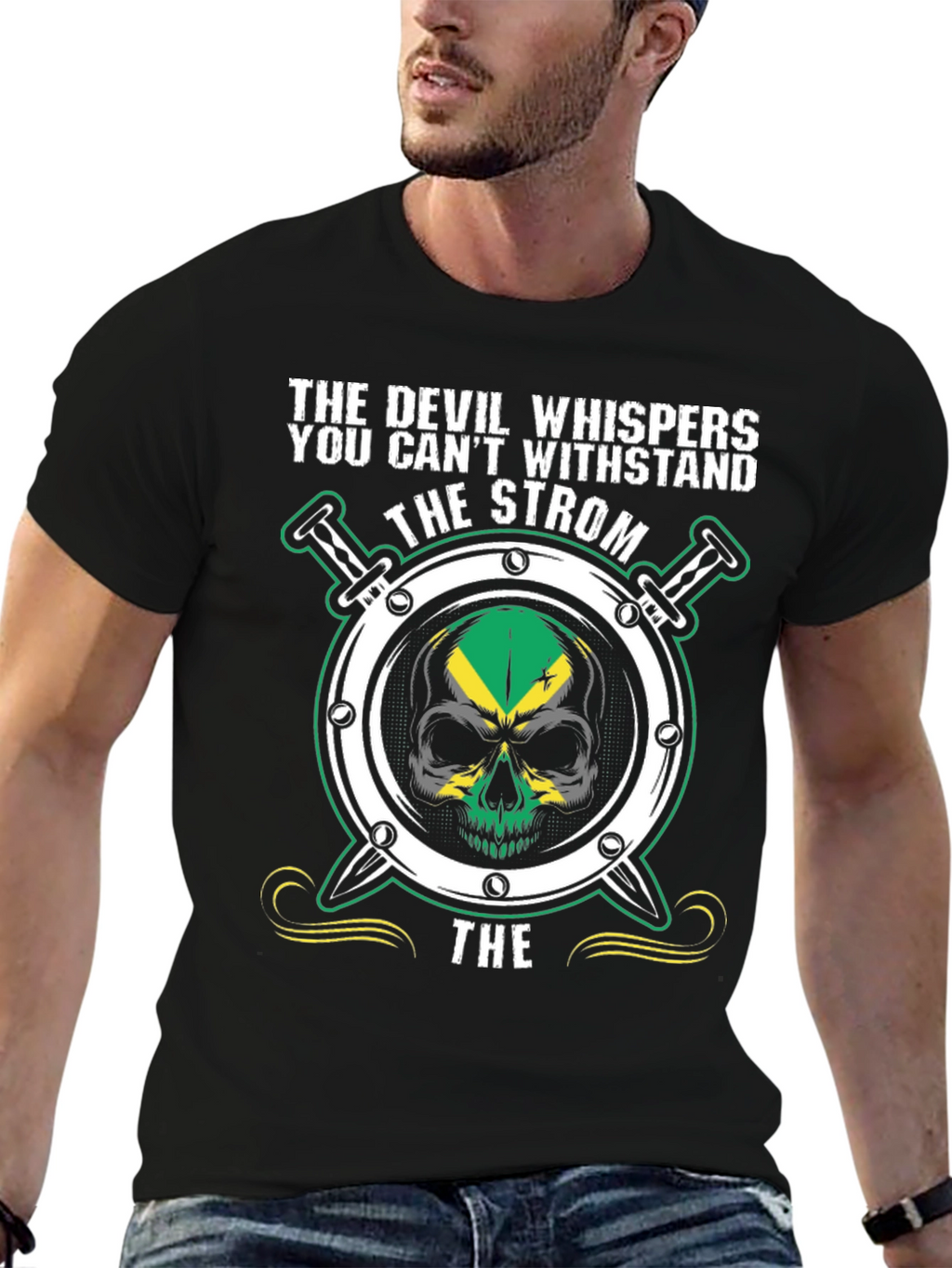 Devil Whispers the Strom Graphic T-Shirt