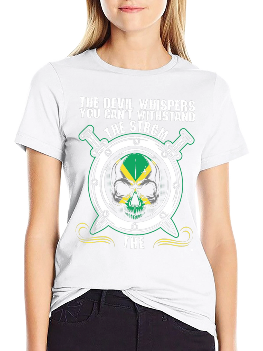 Devil Whispers the Strom Graphic T-Shirt
