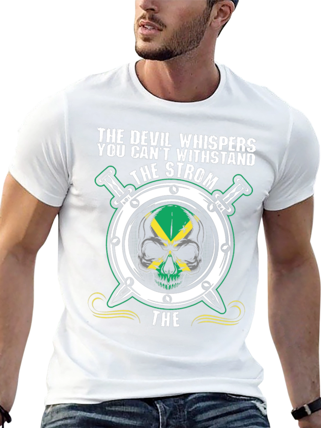 Devil Whispers the Strom Graphic T-Shirt