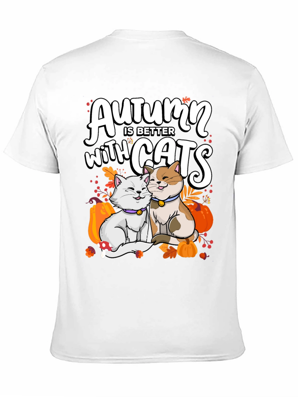 Autumn Cats T-Shirt - Cute Fall Graphic Tee