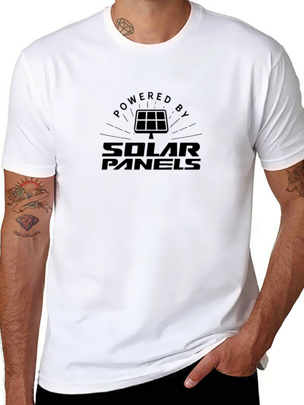 Powered by Solar Panels Graphic Tee