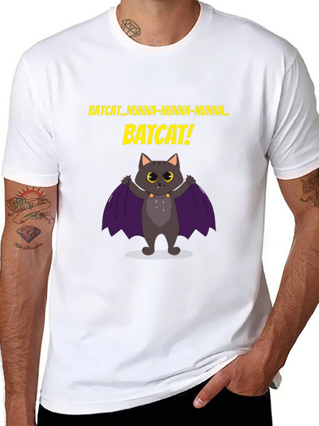 Batcat T-Shirt -  Fun Graphic Tee