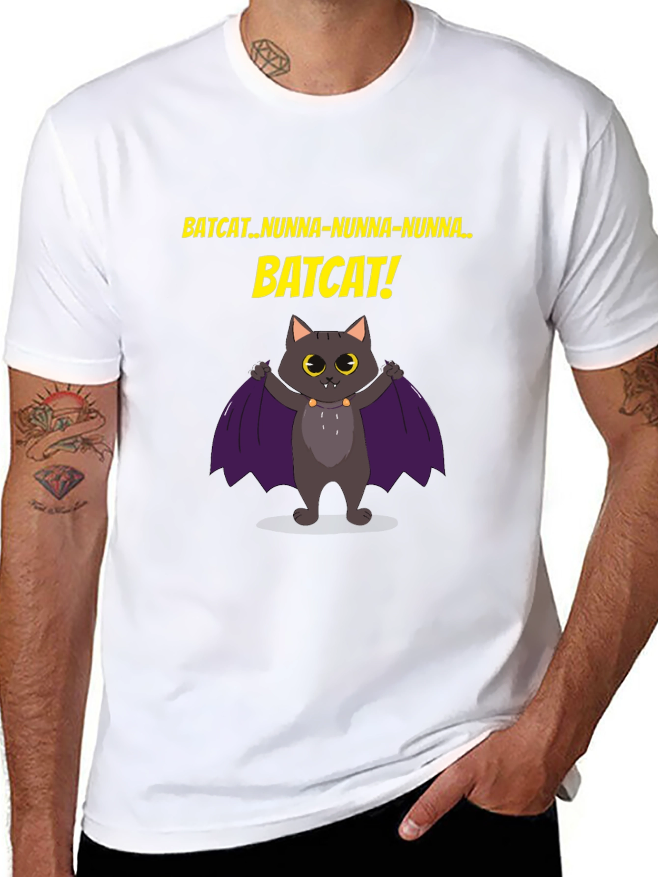 Batcat T-Shirt -  Fun Graphic Tee
