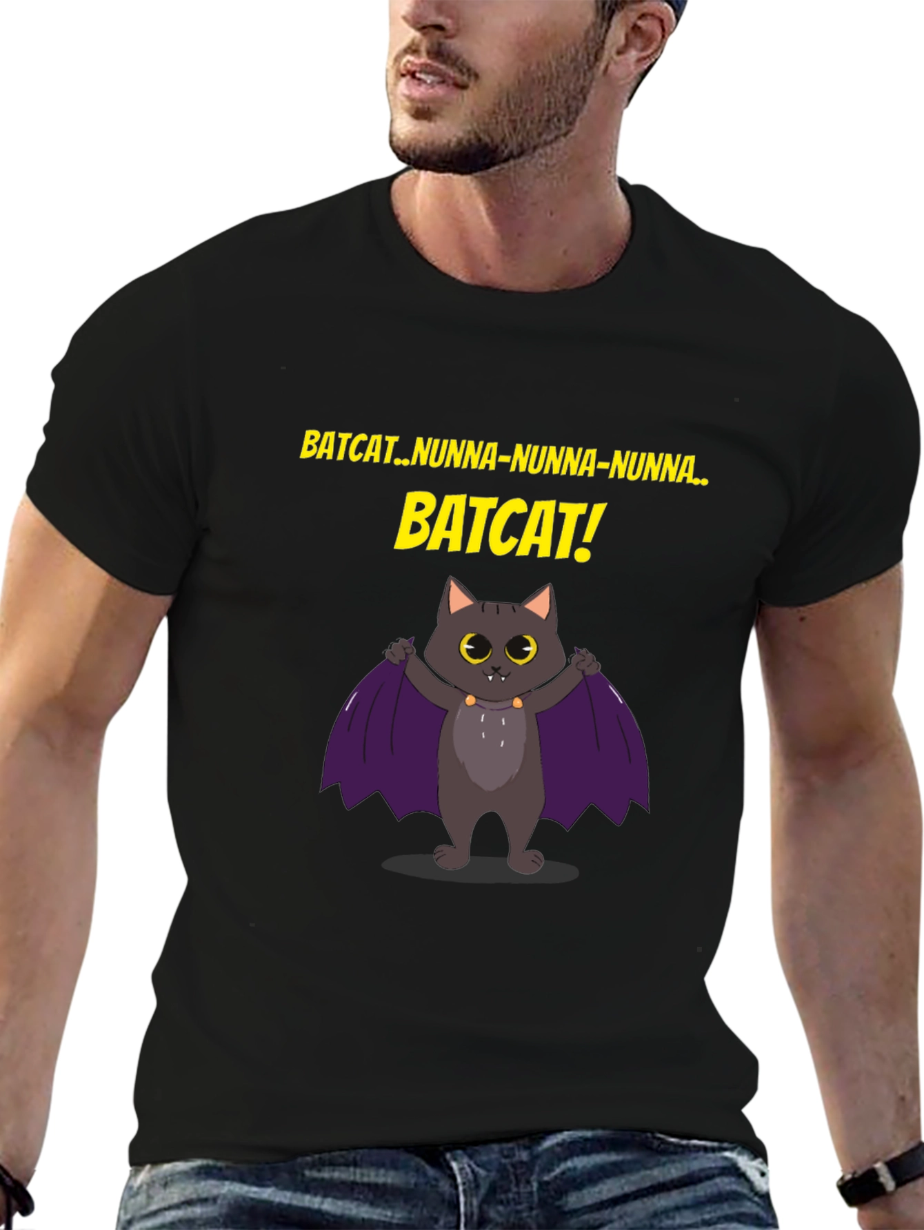 Batcat T-Shirt -  Fun Graphic Tee