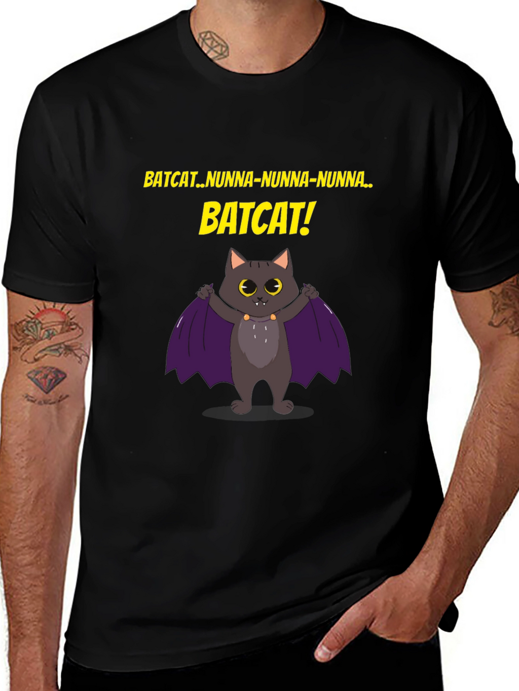 Batcat T-Shirt -  Fun Graphic Tee