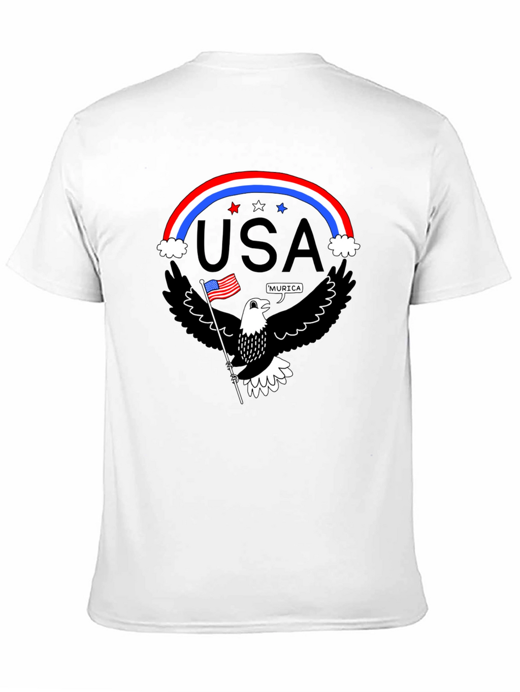 Patriotic Eagle USA Pride Graphic T-Shirt