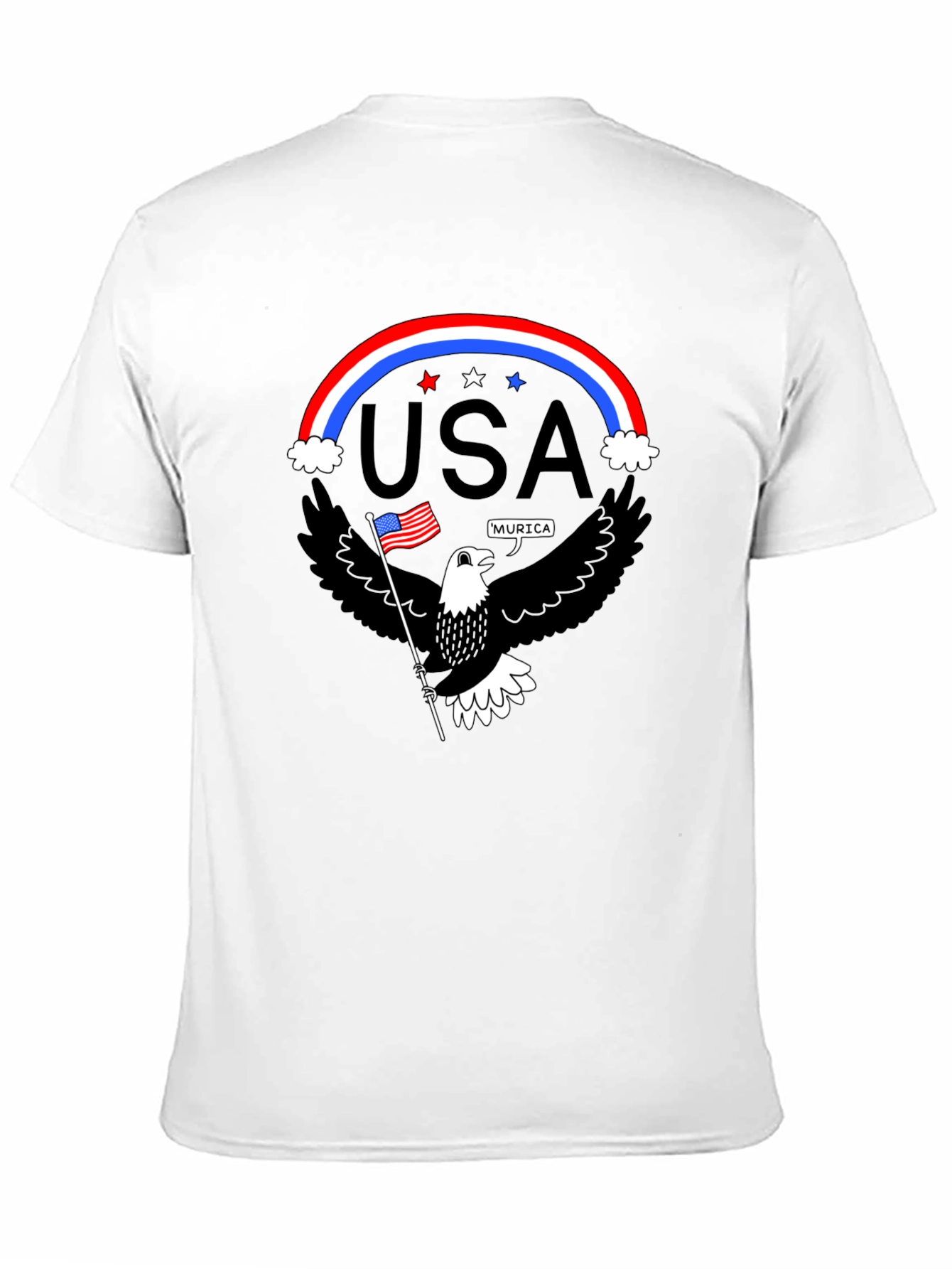Patriotic Eagle USA Pride Graphic T-Shirt