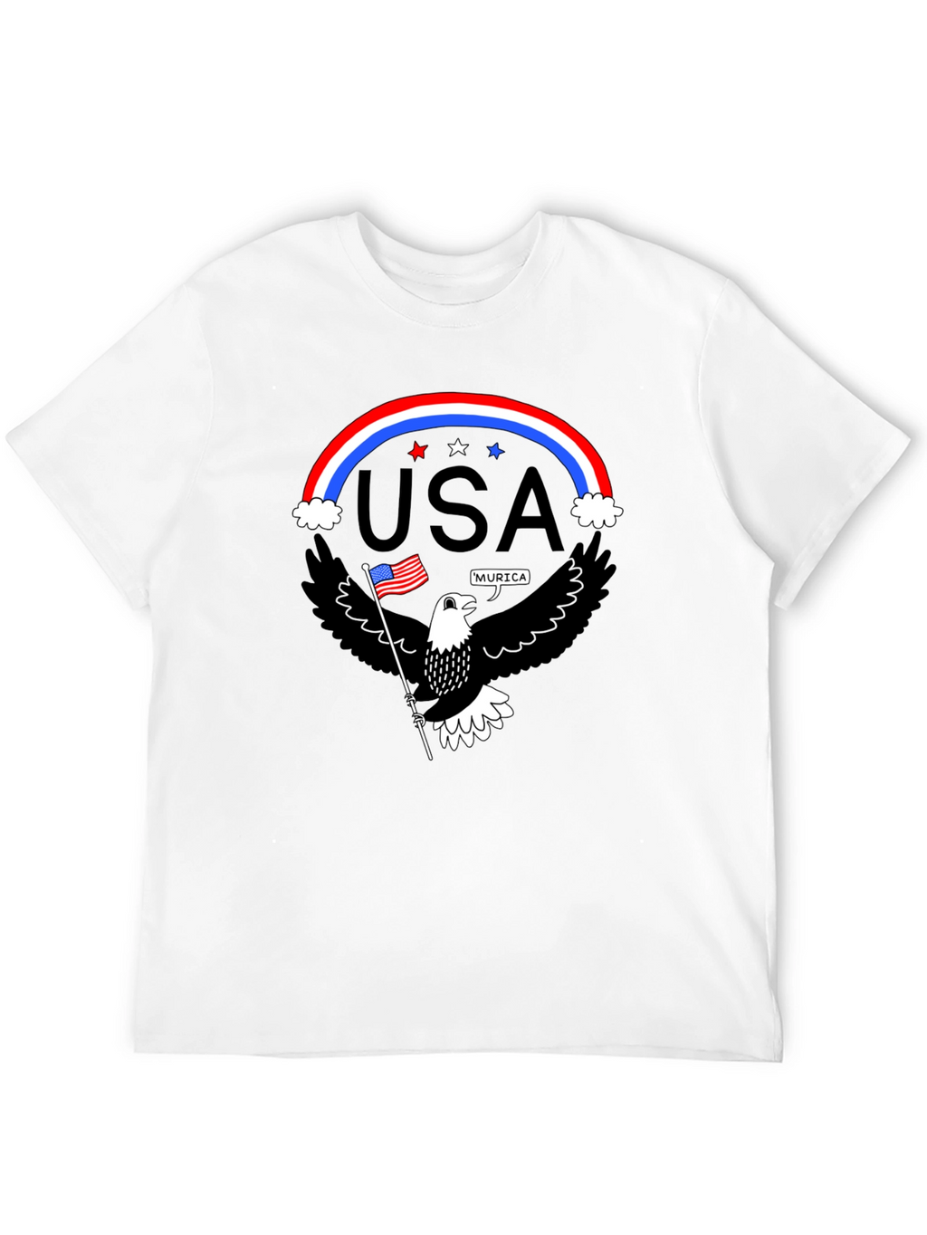 Patriotic Eagle USA Pride Graphic T-Shirt