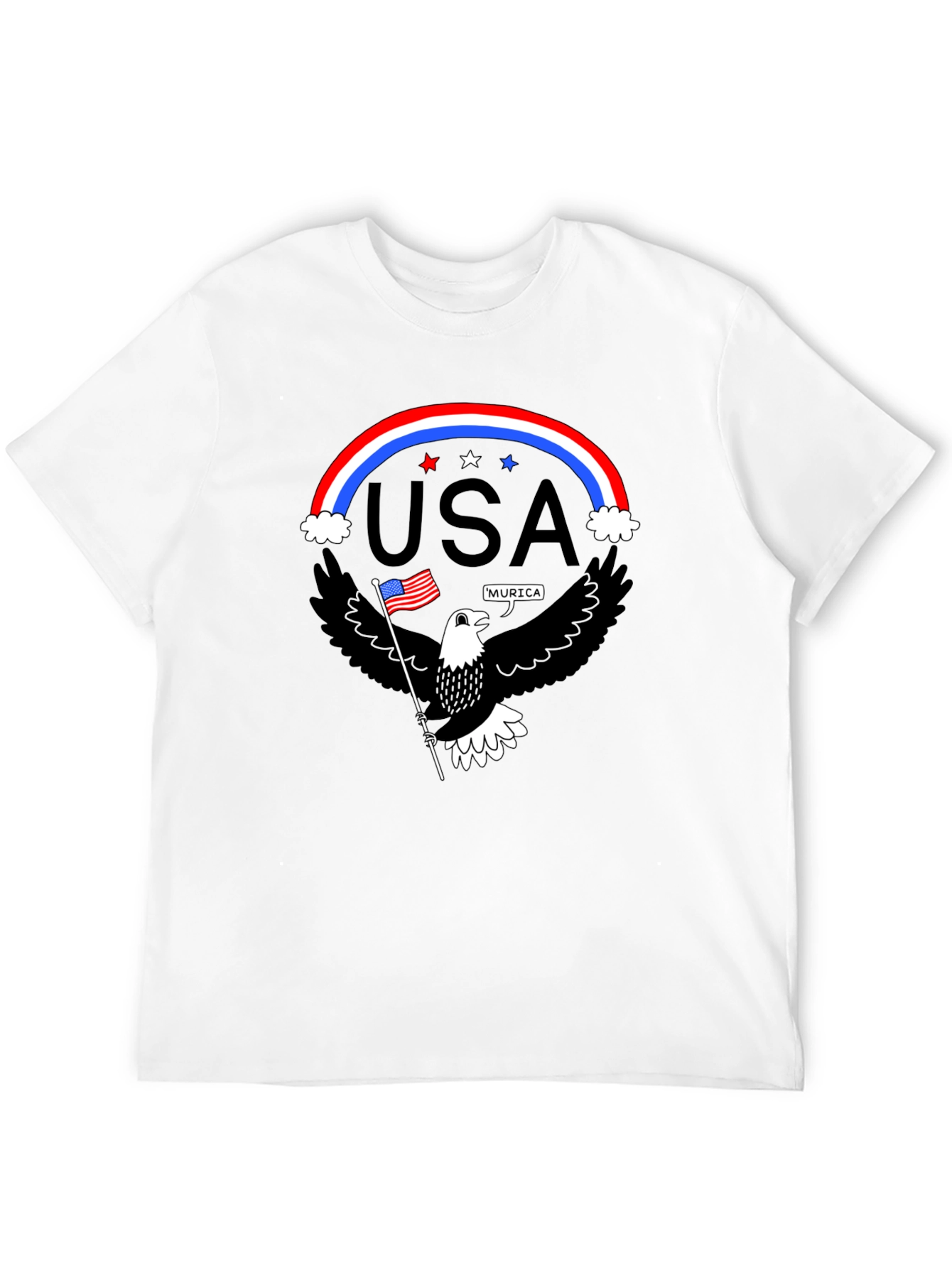 Patriotic Eagle USA Pride Graphic T-Shirt