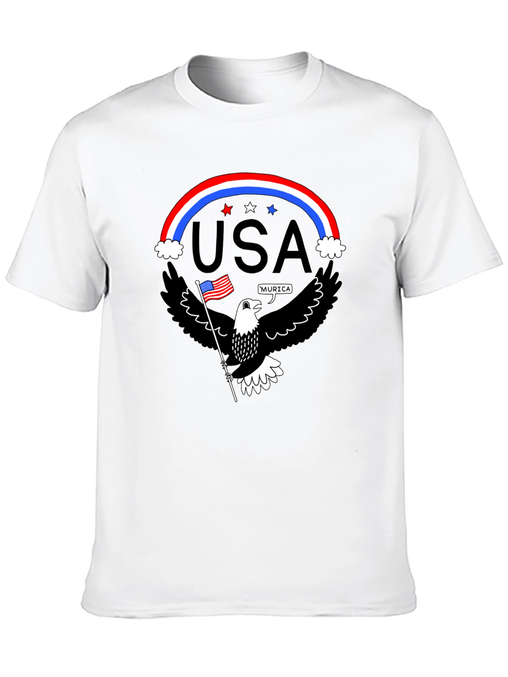 Patriotic Eagle USA Pride Graphic T-Shirt