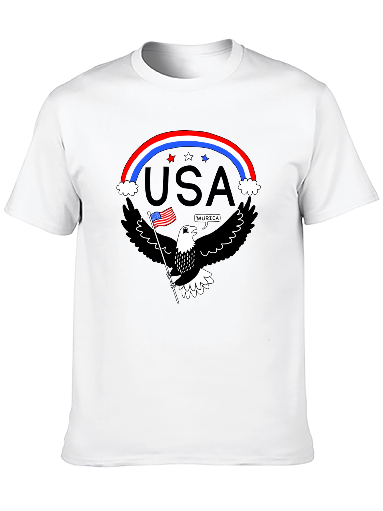 Patriotic Eagle USA Pride Graphic T-Shirt