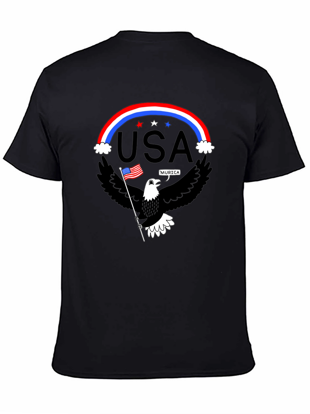 Patriotic Eagle USA Pride Graphic T-Shirt